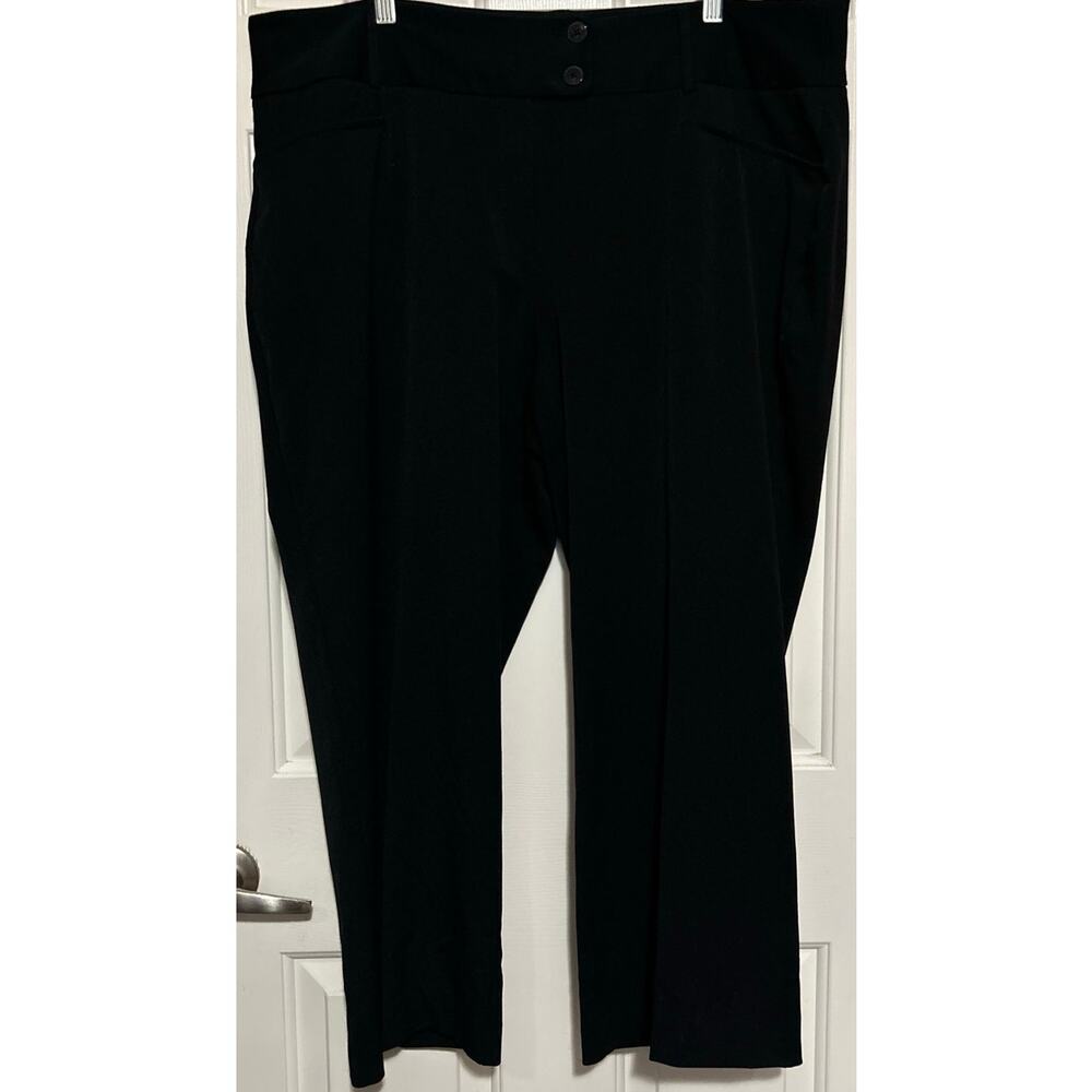 Rafaella Curvy Women's Black High Rise Dress Pants Size 18W